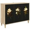vidaXL Dressoir BREMEN Sonoma 102 x 33 x 75 cm Bewerkt hout