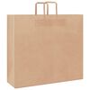 vidaXL Papieren zakken 50 st met hengsels 54x15x49 cm bruin