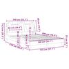 vidaXL Bedframe "Viana" zonder matras kunstleer grijs 140x200 cm