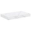 vidaXL Wandplank Muurmontage Wit Marmer 40 x 23,5 x 3,8 cm