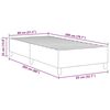 vidaXL Platform bedframe Grijs groen 80 x 200 cm Stof