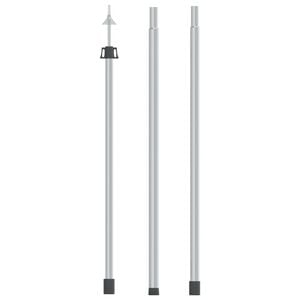 vidaXL Luifelstok telescopisch 102-260 cm aluminium
