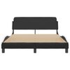 vidaXL Bedframe "Dover" kunstleer zwart en wit 140x200 cm