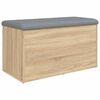 vidaXL Opbergbank Sonoma eiken 82x42x45 cm bewerkt hout