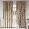vidaXL Velvet Gordijnen 2 pcs champagne 260 x 140 cm Fluweel