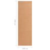 vidaXL Tapijtloper 100x350 cm BCF beige
