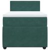 vidaXL Boxspring met matras fluweel donkergroen 100x200 cm