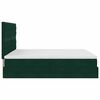 vidaXL Ottoman bed met matrassen en LED's 200x200cm fluweel