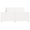 vidaXL Bedframe zonder matras massief grenenhout wit 120x200 cm