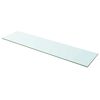 vidaXL Wandschap transparant 100x25 cm glas