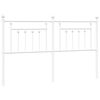 vidaXL Vervangend hoofdbord 160 cm metaal wit