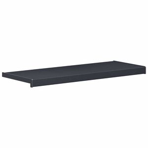 vidaXL Raamsokkel Antraciet met houten nerf 80 x 30 x 4,5 cm PVC