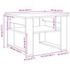 vidaXL Salontafel Artisan Eiken 64 x 54 x 44 cm Bewerkt hout