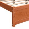 vidaXL Bedframe Wasbruin 205.5 x 95.5 x 51 cm Massief grenenhout
