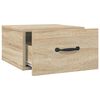 vidaXL Nachtkastjes 2 st wandgemonteerd 35x35x20 cm sonoma eikenkleur