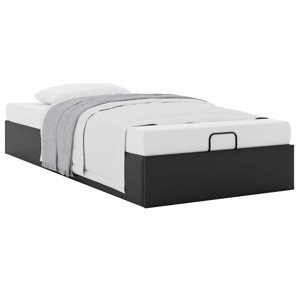 vidaXL Bedframe zonder matras kunstleer zwart 80x200 cm