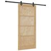 vidaXL Schuifdeur ORKDAL 93 x 202 cm Bewerkt hout Naturel en Zwart