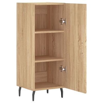 vidaXL Dressoir 34,5x34x90 cm bewerkt hout sonoma eiken