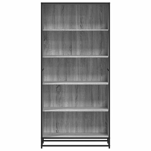 vidaXL Boekenkast 80,5x35x170,5 cm bewerkt hout grijs sonoma eiken