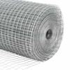 vidaXL Afrasteringspaal Zilver 25 x 1,2 m (12 x 12 mm gaas) Staal