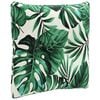 vidaXL Rugkussen PUTTEN 100% Polyester Bladpatroon 40 x 40 x 10 cm