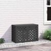 vidaXL Airconditioner hoes Zwart 90 x 40 x 60 cm Staal