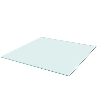 vidaXL Tafelblad van gehard glas 700x700 mm vierkant