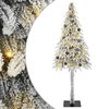 vidaXL Kerstboom met 300 LED met standaard Wit 210 cm PE en staal