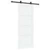 vidaXL Schuifdeur ORKDAL 86 x 211 cm Bewerkt hout Wit en zwart
