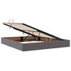 vidaXL Opslag bed met matras met matras Grijs 160 x 200 cm Nep Leer