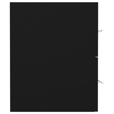 vidaXL Wastafelkast 41x38,5x48 cm bewerkt hout zwart