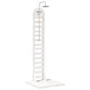 vidaXL Buitendouche 223 cm Massief grenenhout en roestvrij staal Wit