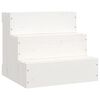 vidaXL Huisdierentrap 40x37,5x35 cm massief grenenhout wit
