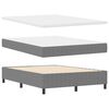 vidaXL Boxspring bed Lichtgrijs en wit. 193 x 144 x 128 cm