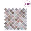 vidaXL Lanturn Tegel 10 pcs Beige 27 x 27 cm Polyurethaan en PET