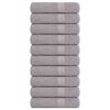 vidaXL Douchehanddoeken FROGN 10 st 70x140 cm 360 g/m&sup2; grijs