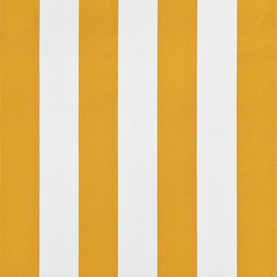 vidaXL Luifel uittrekbaar 100x150 cm geel en wit