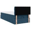 vidaXL Ottoman bed met matras 90x190cm fluweel donkerblauw