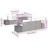 vidaXL Tuin Sofa Set met opslag 7 pcs Beige Poly riet