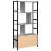 vidaXL Boekenkast Grijs sonoma 80 x 30 x 155,5 cm Bewerkt hout