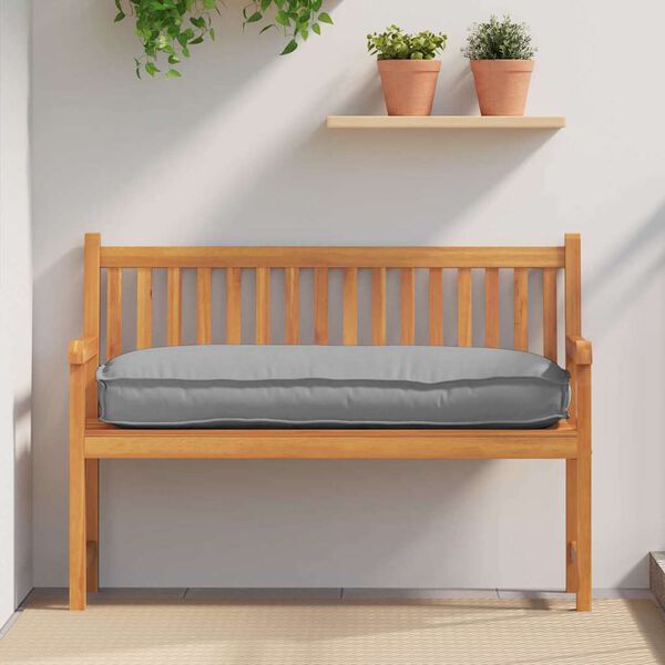 vidaXL Kussen Grijs 120 x 50 x 12 cm Oxford Stof