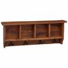 vidaXL Hanger Bruin 70 x 11 x 27 cm Massief Mahoniehout