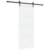 vidaXL Schuifdeur ORKDAL 83 x 211 cm Bewerkt hout Wit en zwart