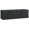 vidaXL Wandbeugel TV-kast Zwart 98 x 31 x 30 cm Bewerkt hout