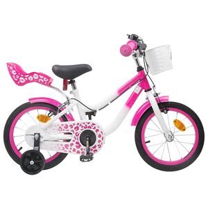 vidaXL Kinderfiets 12 Inch voor 2-4 jaar oud Roze