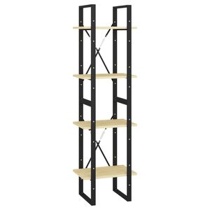 vidaXL Boekenkast met 4 schappen 40x30x140 cm massief grenenhout