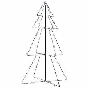 vidaXL Kegelkerstboom 160 LED's binnen en buiten 78x120 cm
