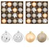 vidaXL Kerstballen set 32 st Goud Dia. 6 cm Kunststof