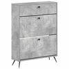 vidaXL Schoenenkast BREDA 78 x 24 x 103 cm Bewerkt hout Betongrijs