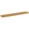 vidaXL Wandplank met plank 4 pcs Beige 60 x 9 x 3 cm Bewerkt hout